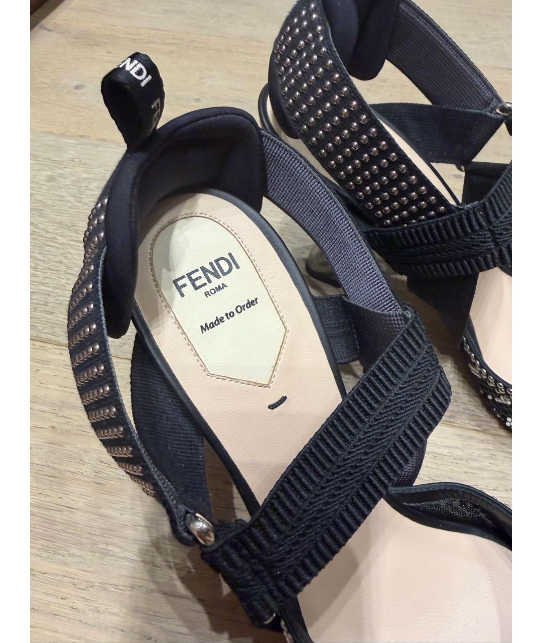 FENDI Черные туфли, фото 6