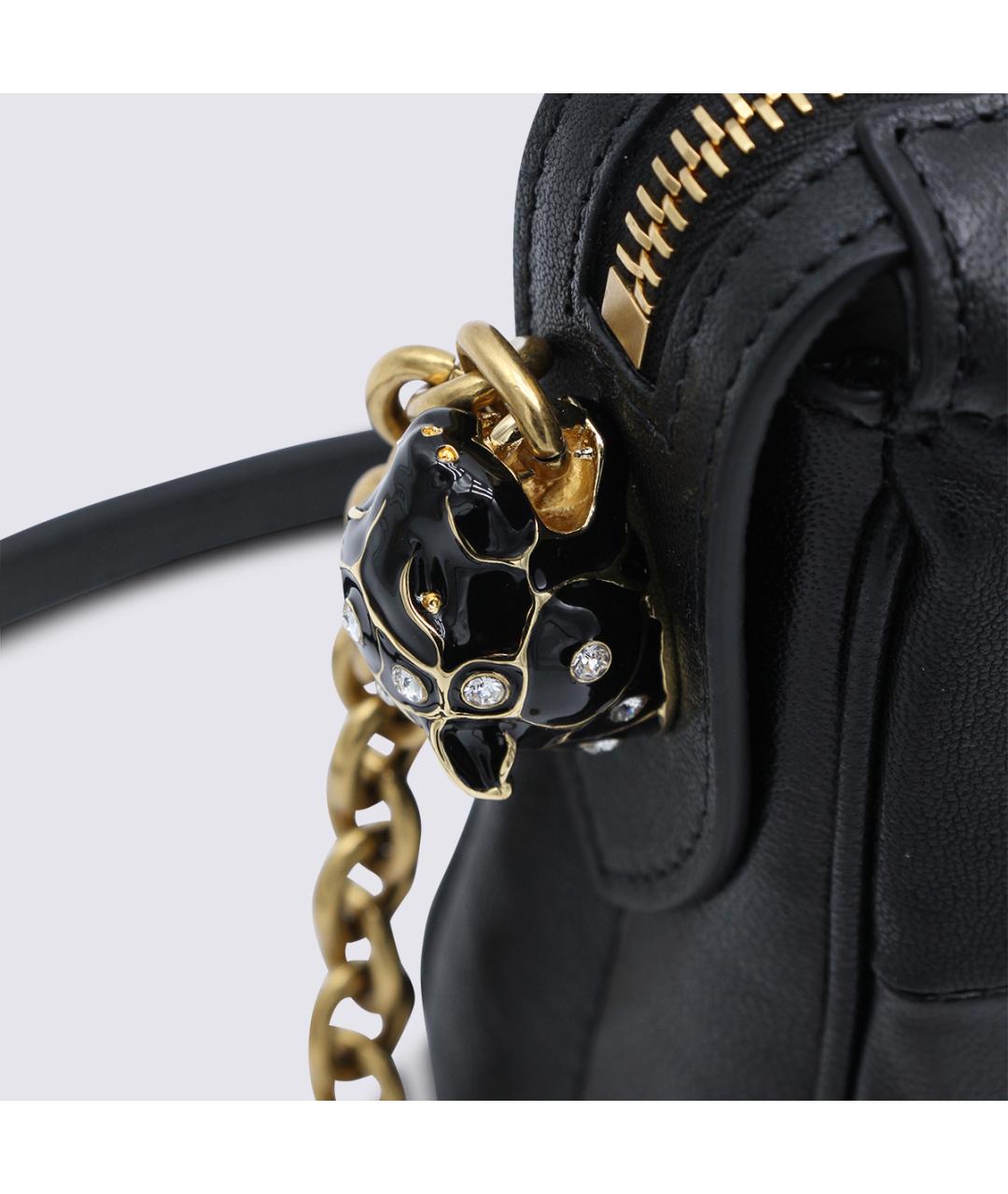 VALENTINO Черная кожаная сумка через плечо, фото 4