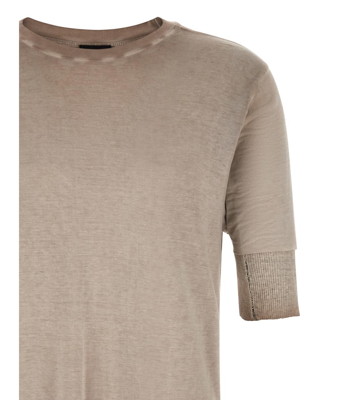 THOM KROM Бежевая футболка, фото 3