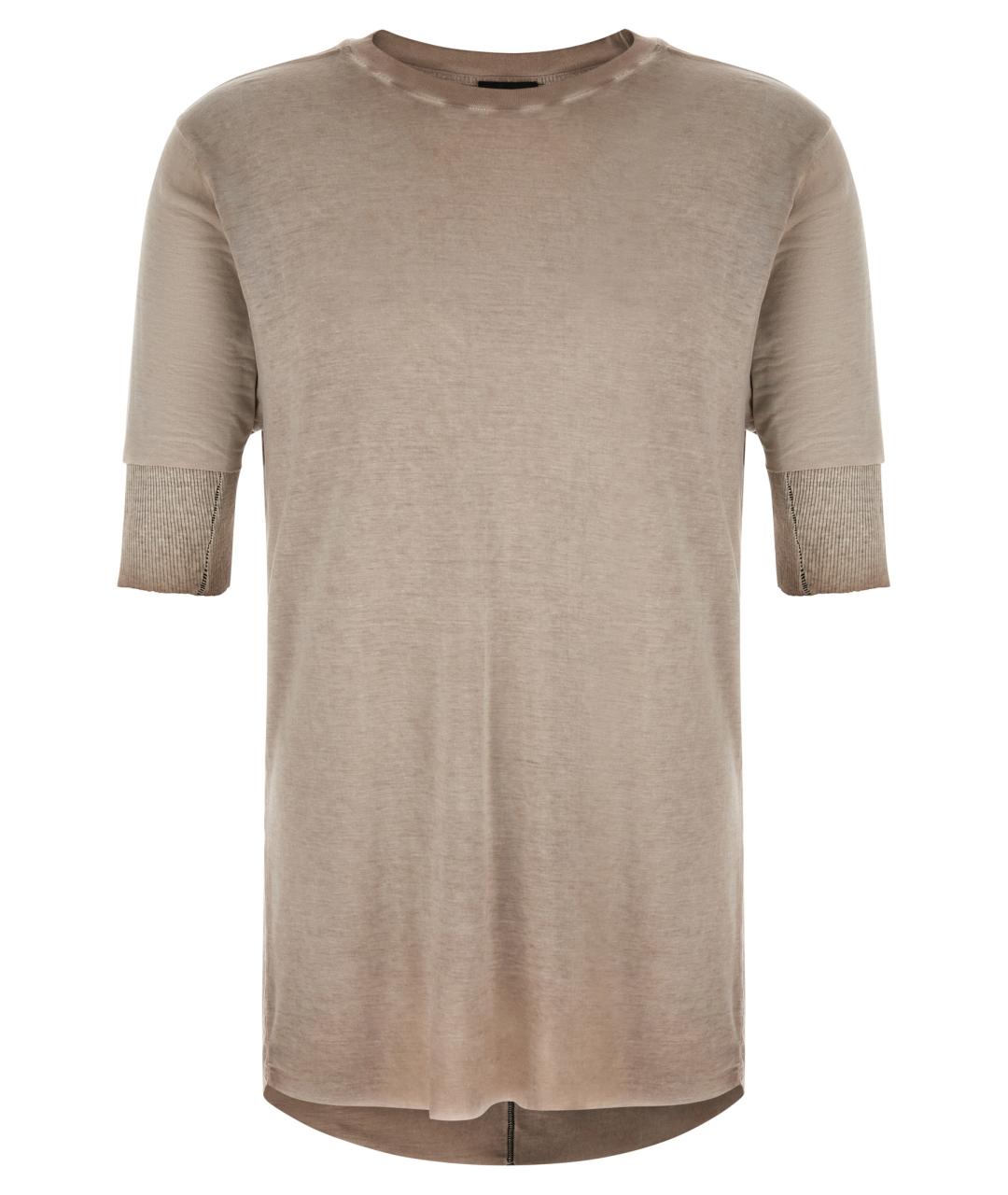 THOM KROM Бежевая футболка, фото 1