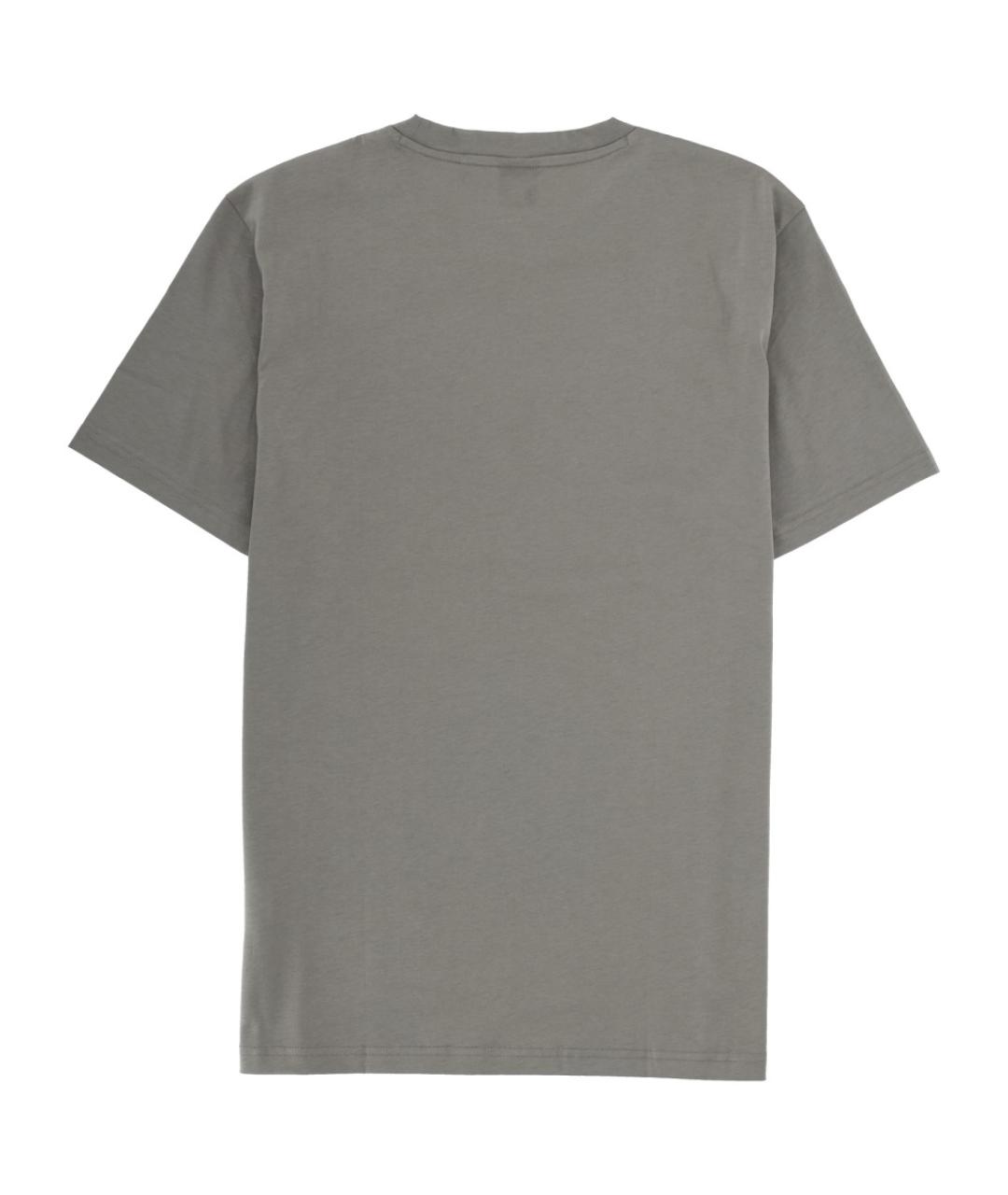 HUGO BOSS Серая хлопковая футболка, фото 2