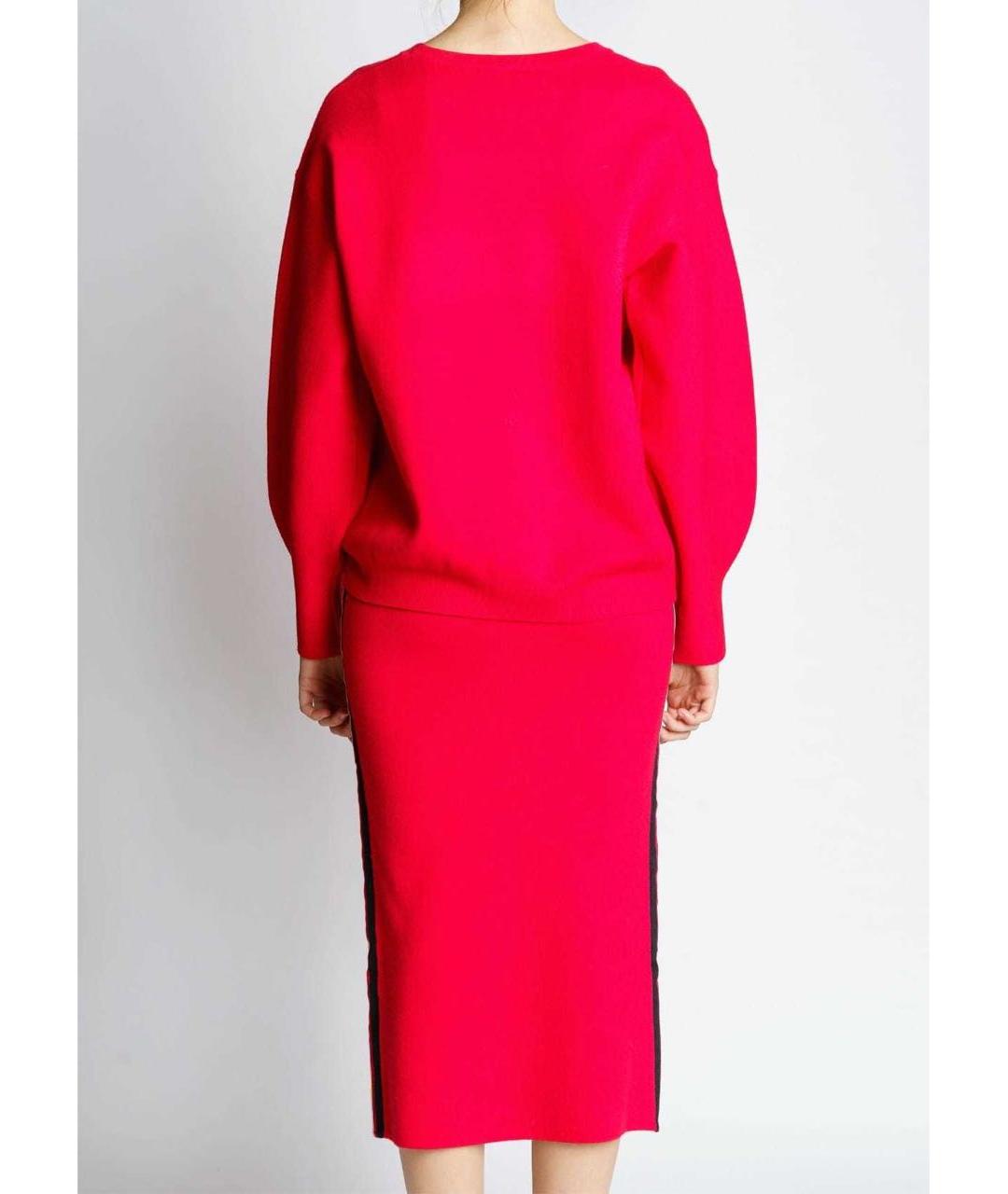 ERMANNO FIRENZE Красный вискозный костюм с юбками, фото 5