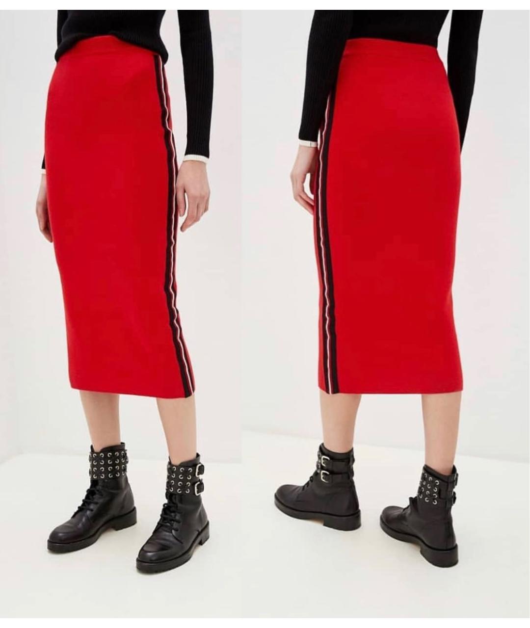 ERMANNO FIRENZE Красный вискозный костюм с юбками, фото 8