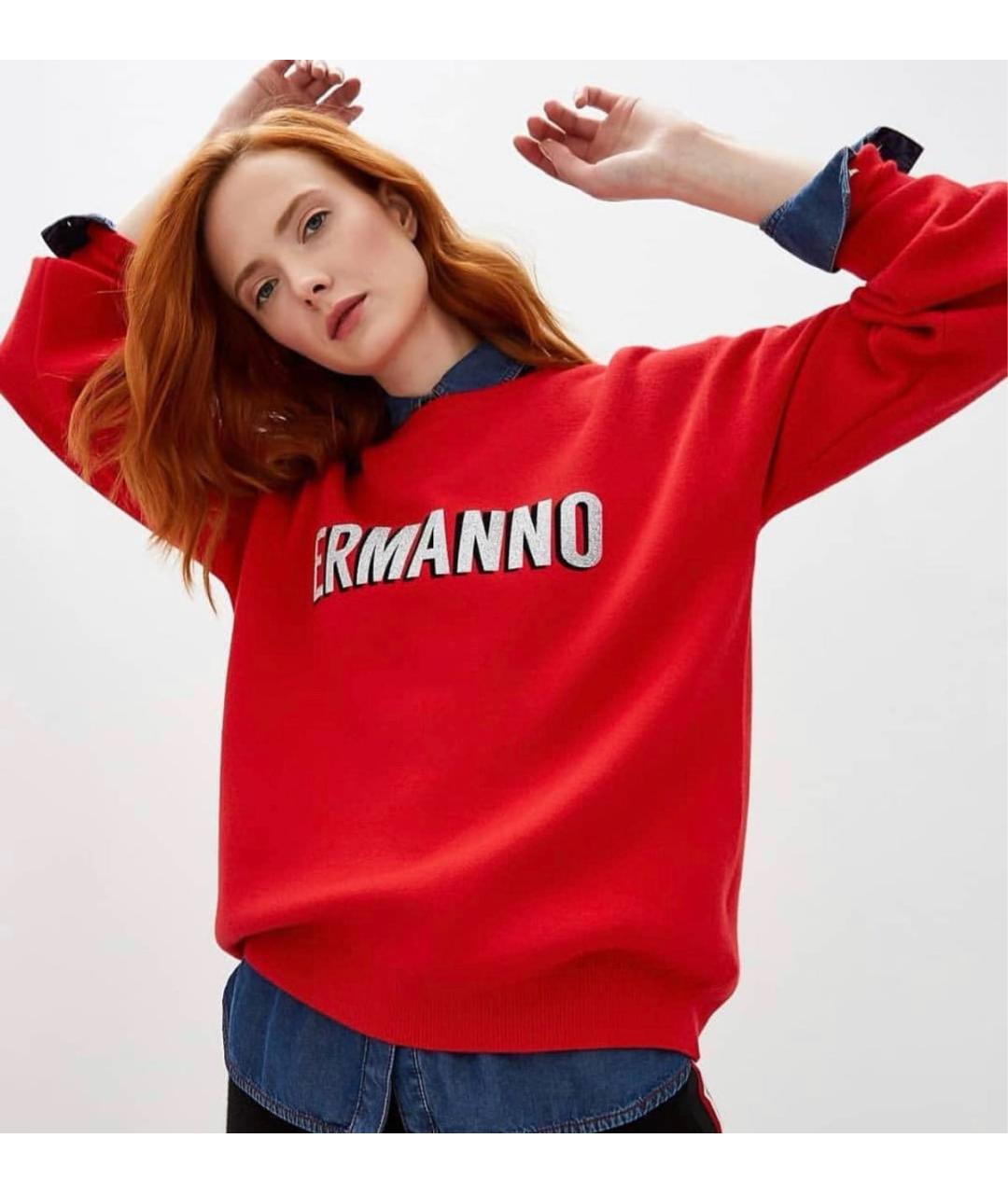 ERMANNO FIRENZE Красный вискозный костюм с юбками, фото 6