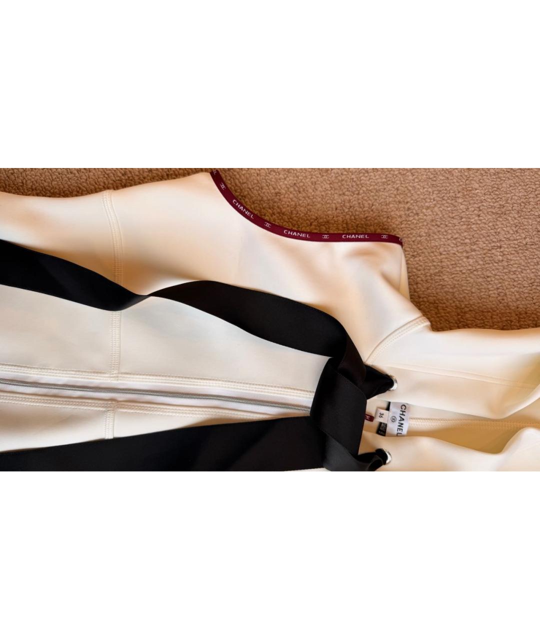 CHANEL Белый полиэстеровый купальник, фото 7