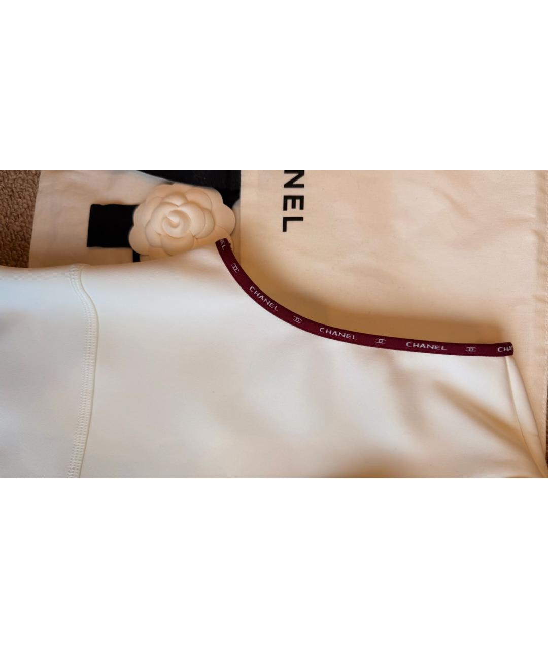 CHANEL Белый полиэстеровый купальник, фото 5