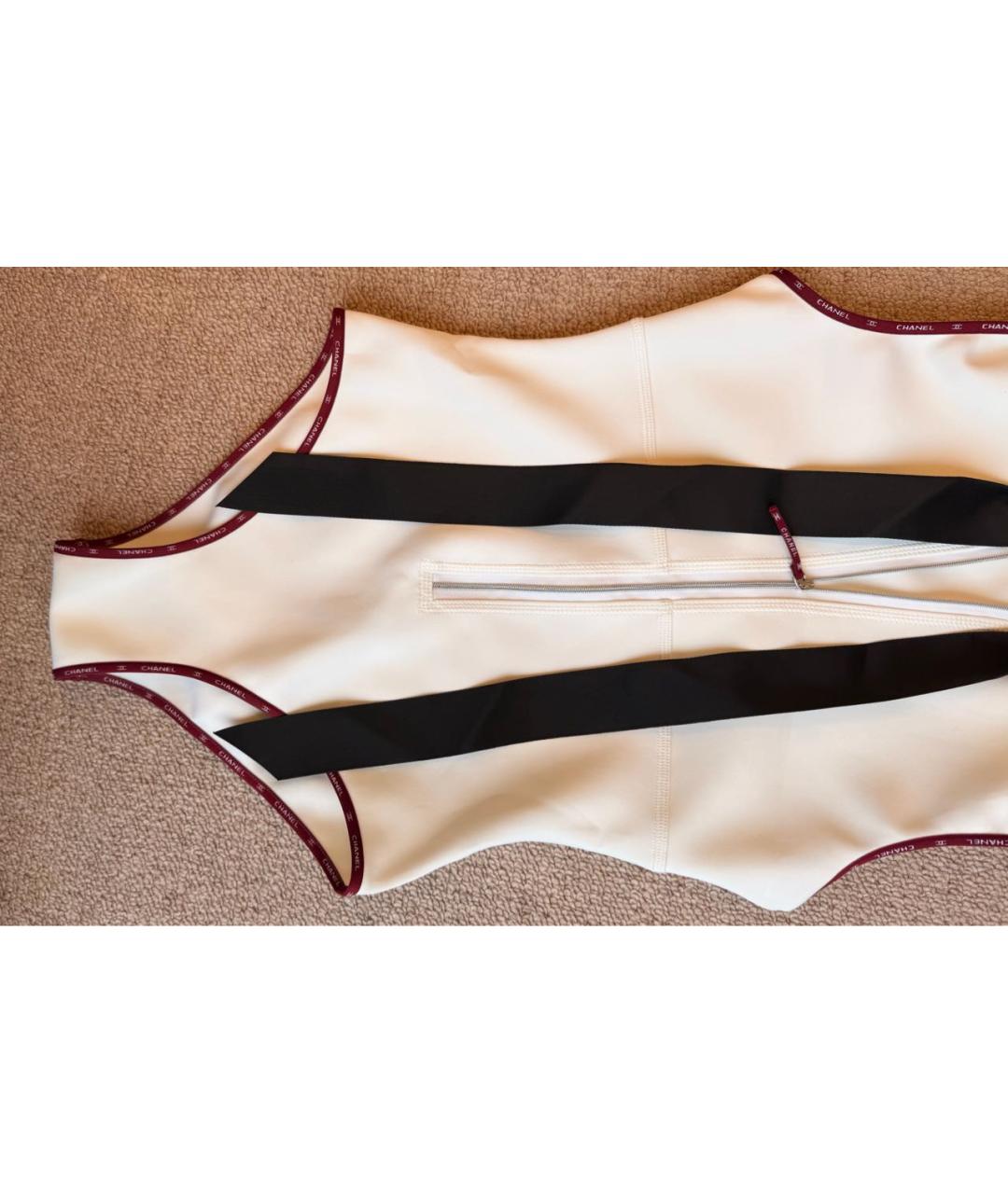 CHANEL Белый полиэстеровый купальник, фото 3