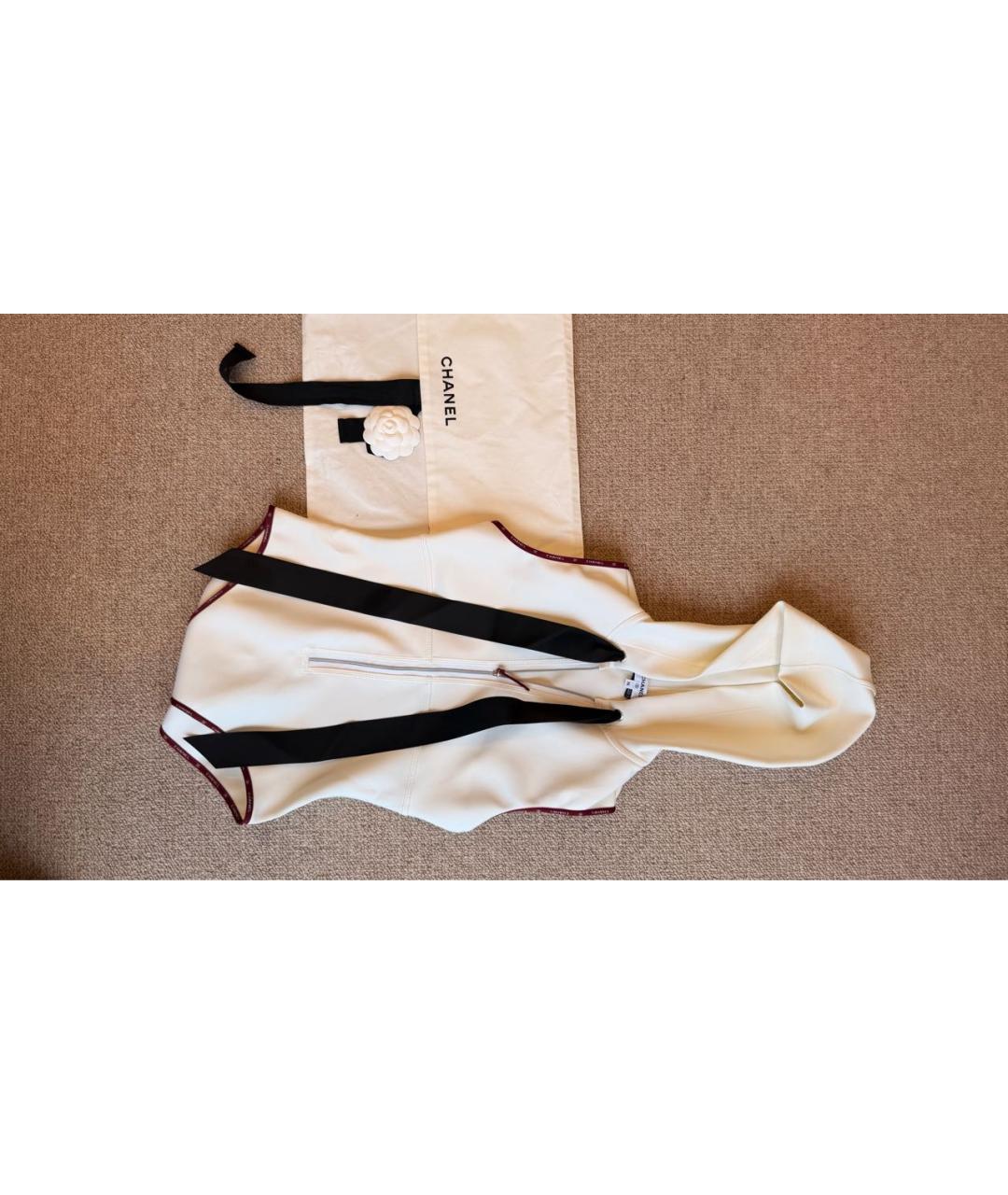 CHANEL Белый полиэстеровый купальник, фото 8