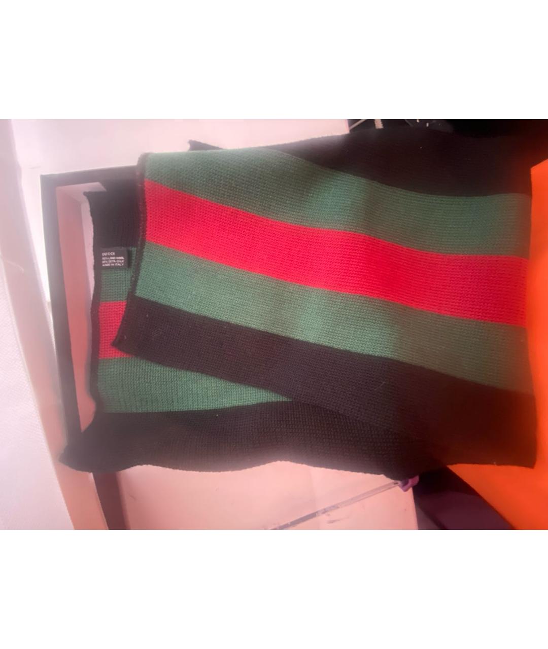 GUCCI Темно-синий шарф, фото 2