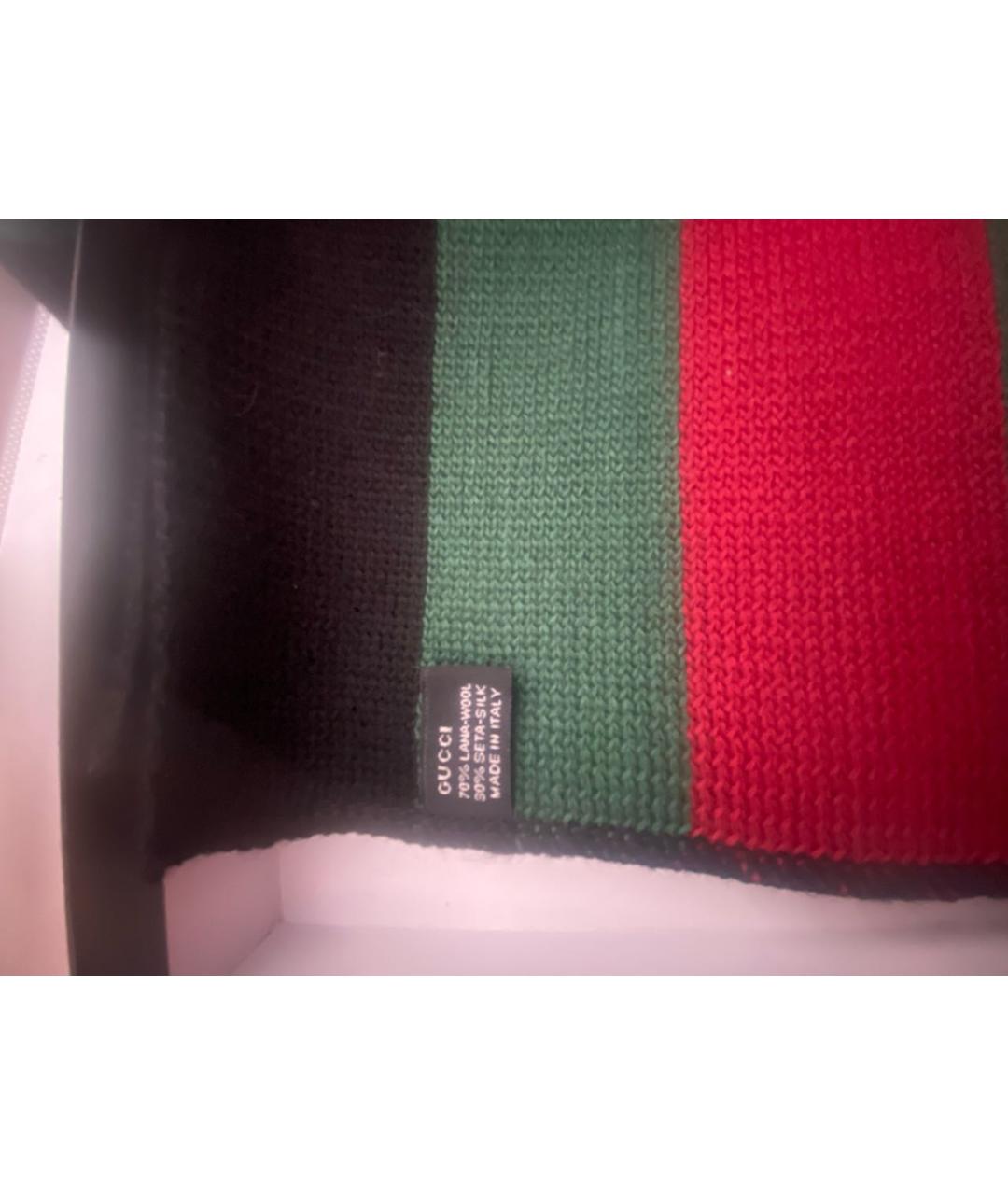 GUCCI Темно-синий шарф, фото 3