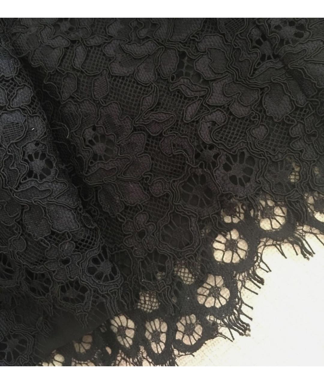 SANDRO Черное кружевное коктейльное платье, фото 6
