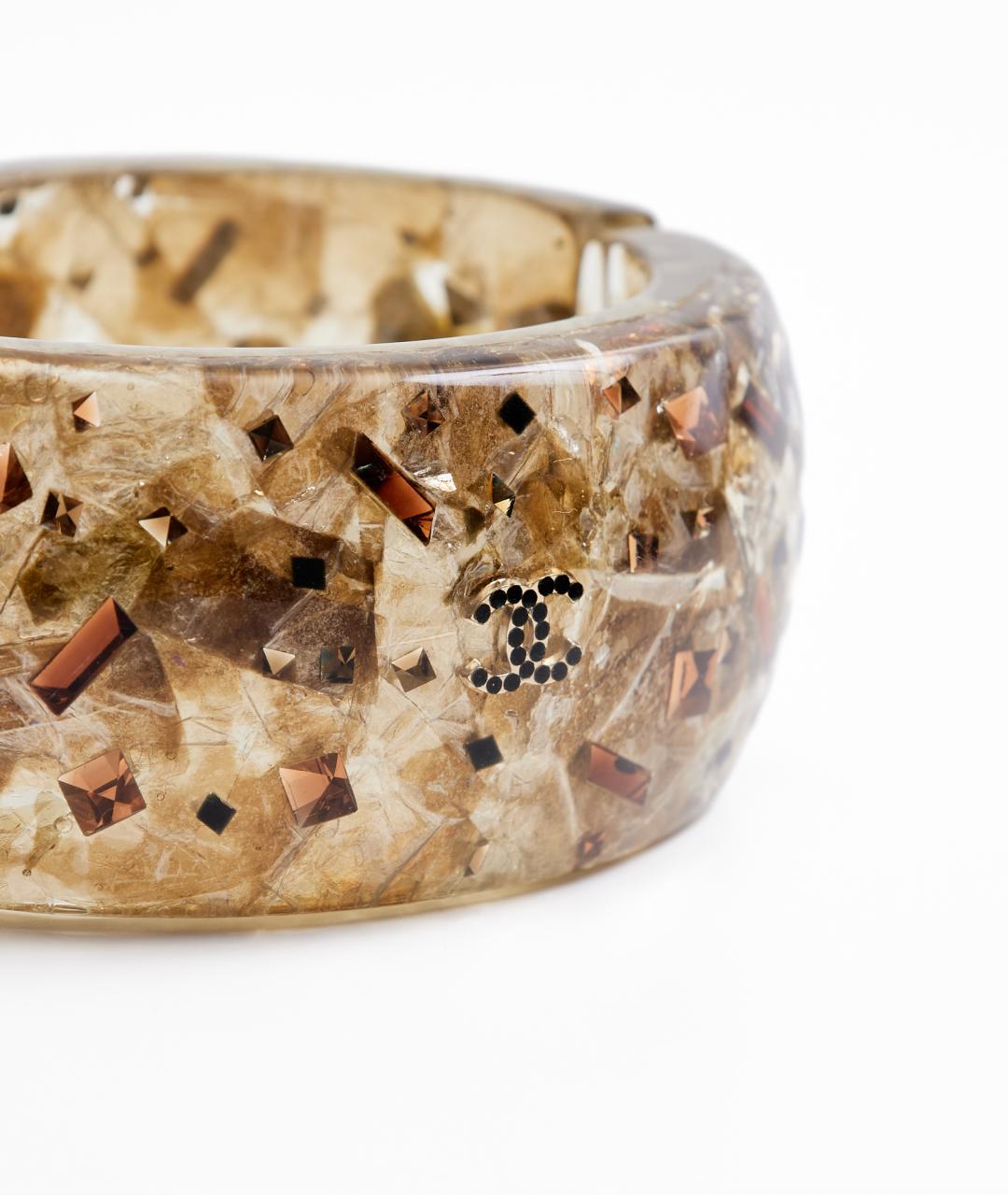 CHANEL Золотой пластиковый браслет, фото 3