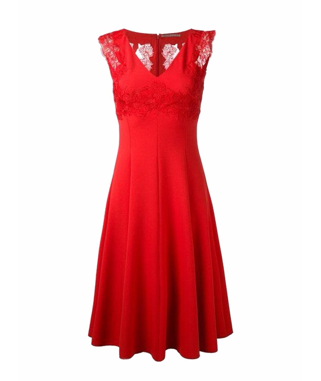 ERMANNO SCERVINO Красное полиэстеровое вечернее платье, фото 1