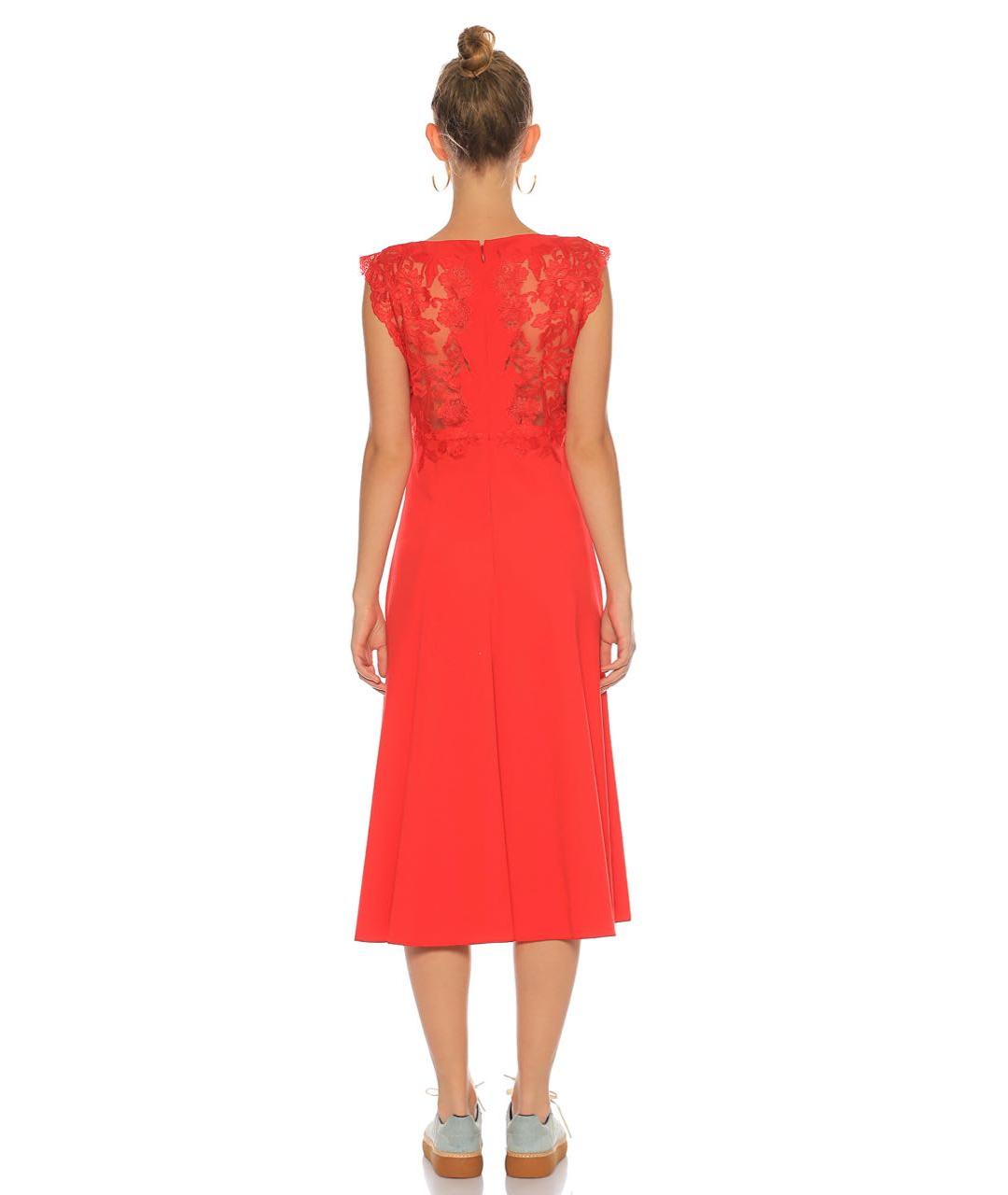 ERMANNO SCERVINO Красное полиэстеровое вечернее платье, фото 8