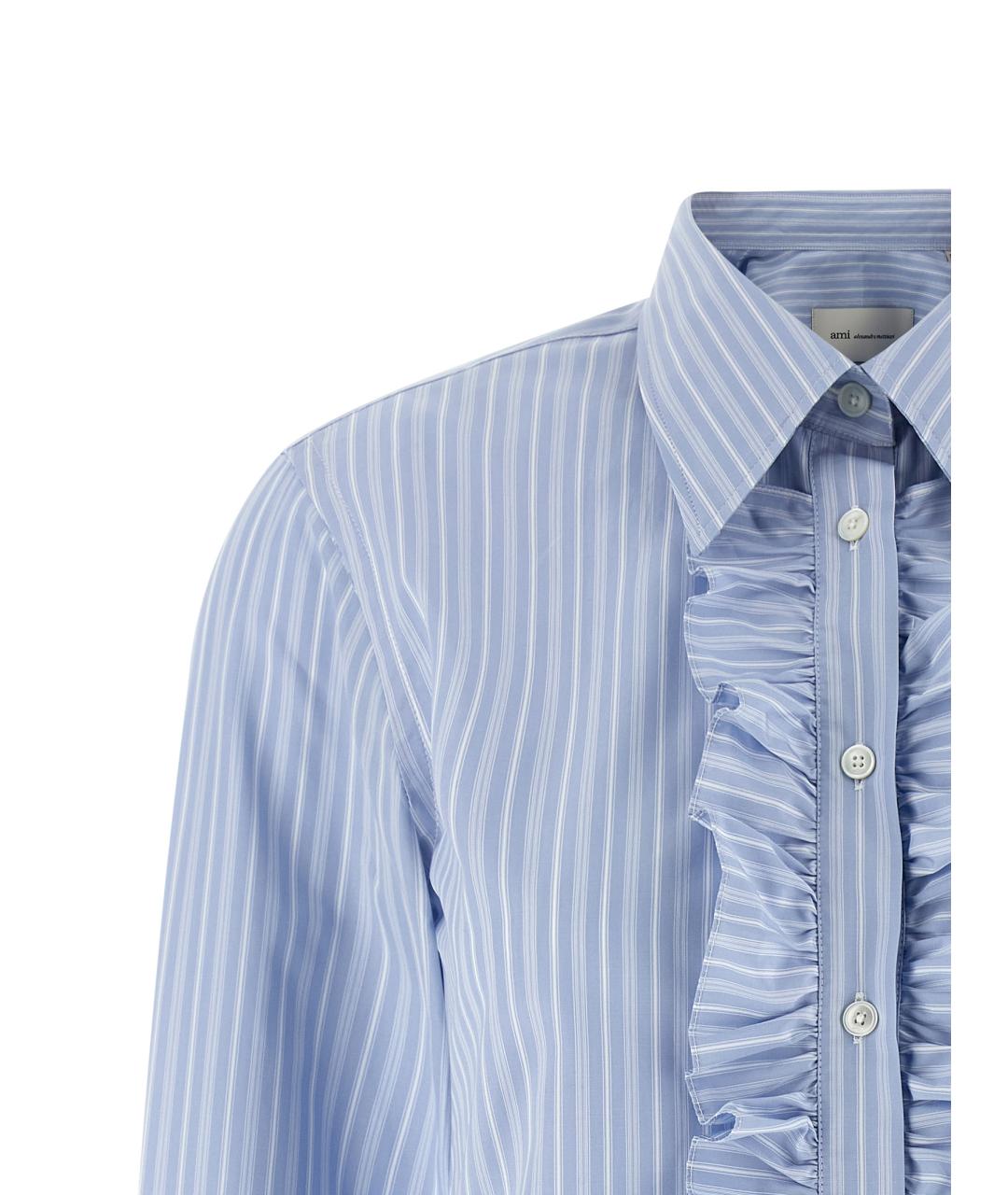 Ami Paris Голубая хлопковая рубашка, фото 2