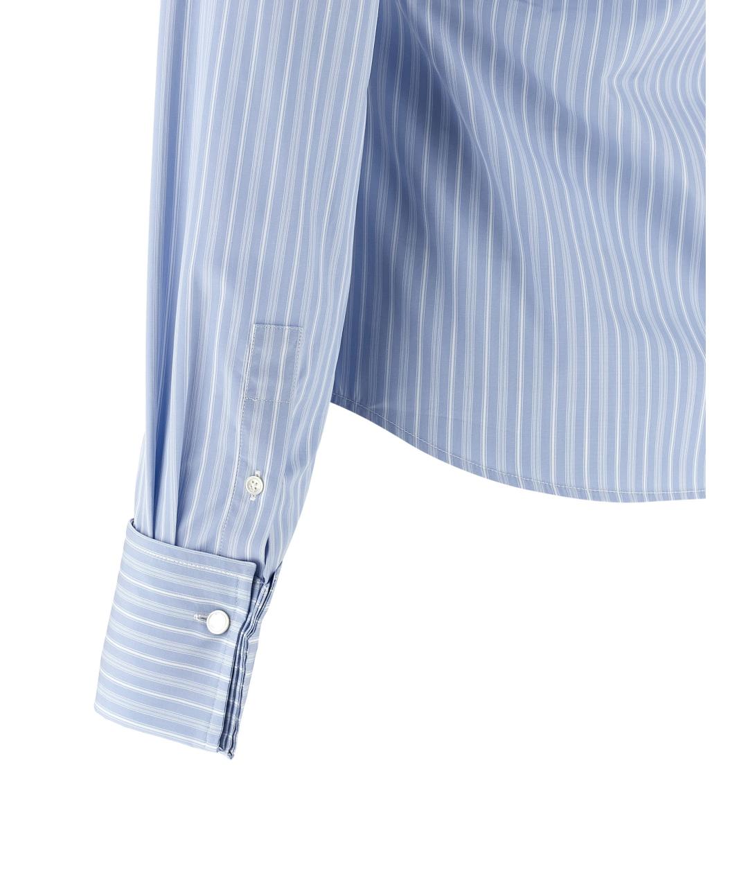 Ami Paris Голубая хлопковая рубашка, фото 3