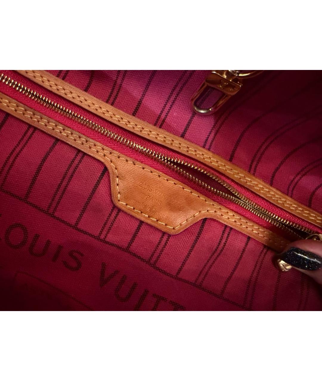 LOUIS VUITTON Коричневая сумка тоут, фото 4