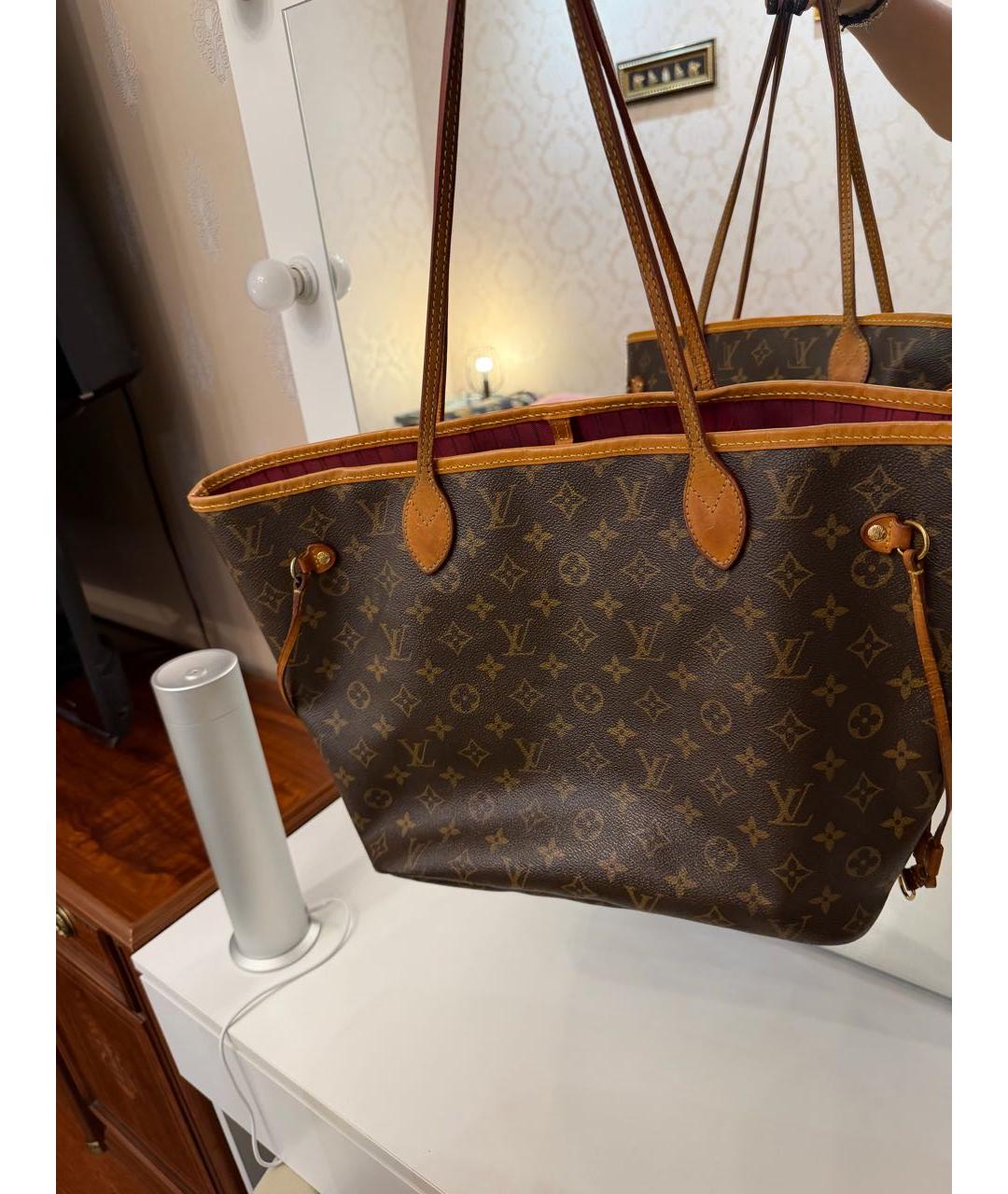 LOUIS VUITTON Коричневая сумка тоут, фото 6