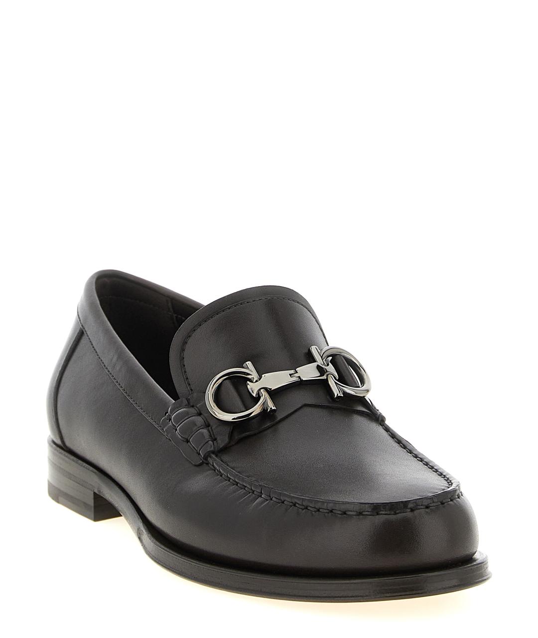 FERRAGAMO Коричневые кожаные лоферы, фото 2