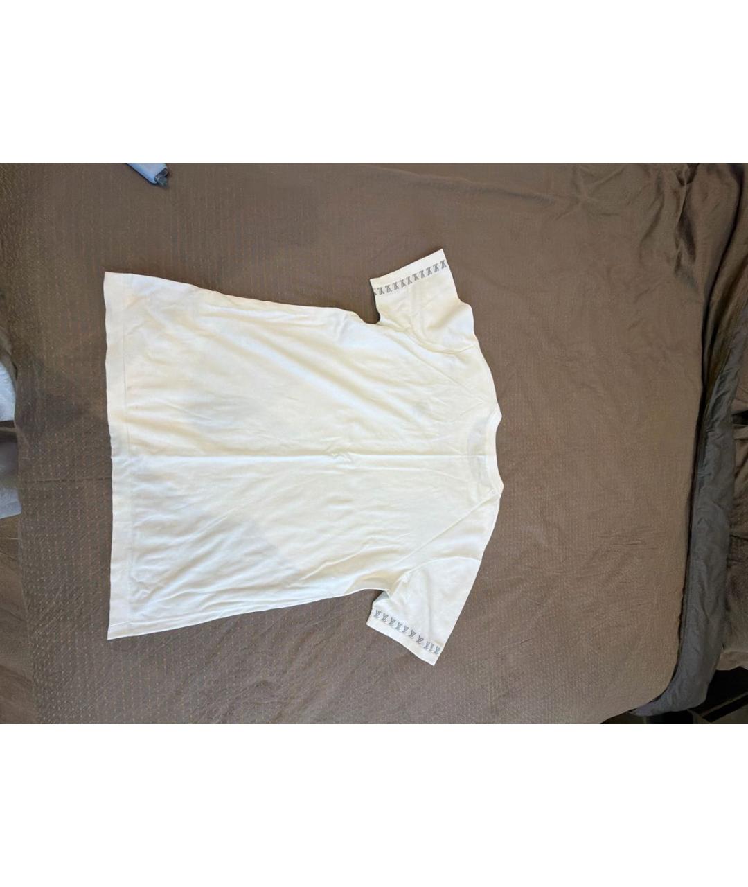 LOUIS VUITTON Белая хлопковая футболка, фото 2