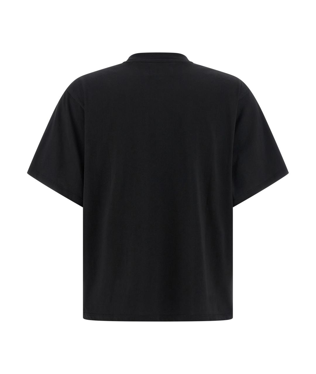 LOULOU STUDIO Черная хлопковая футболка, фото 2