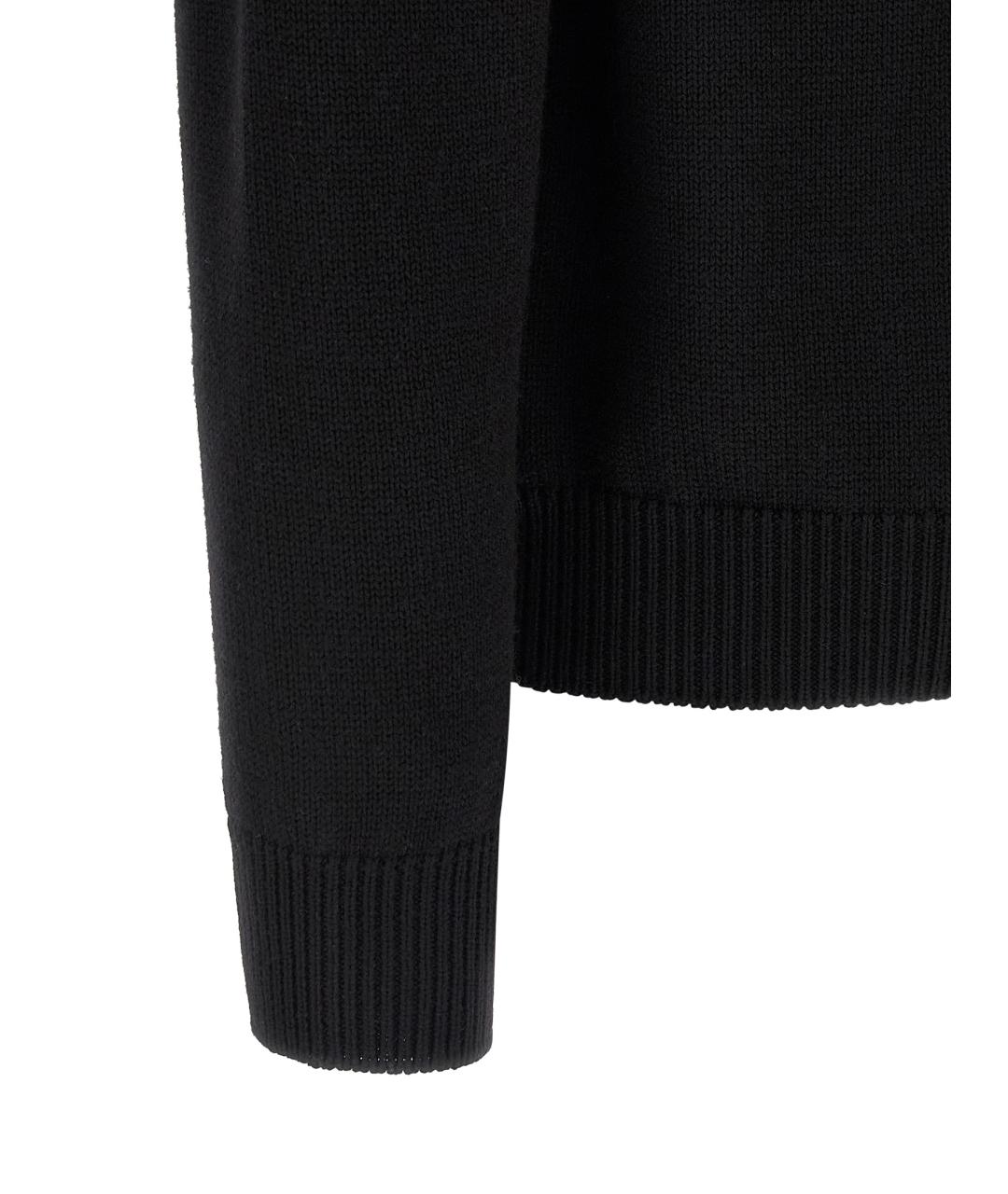 FENDI Черный шерстяной джемпер / свитер, фото 4