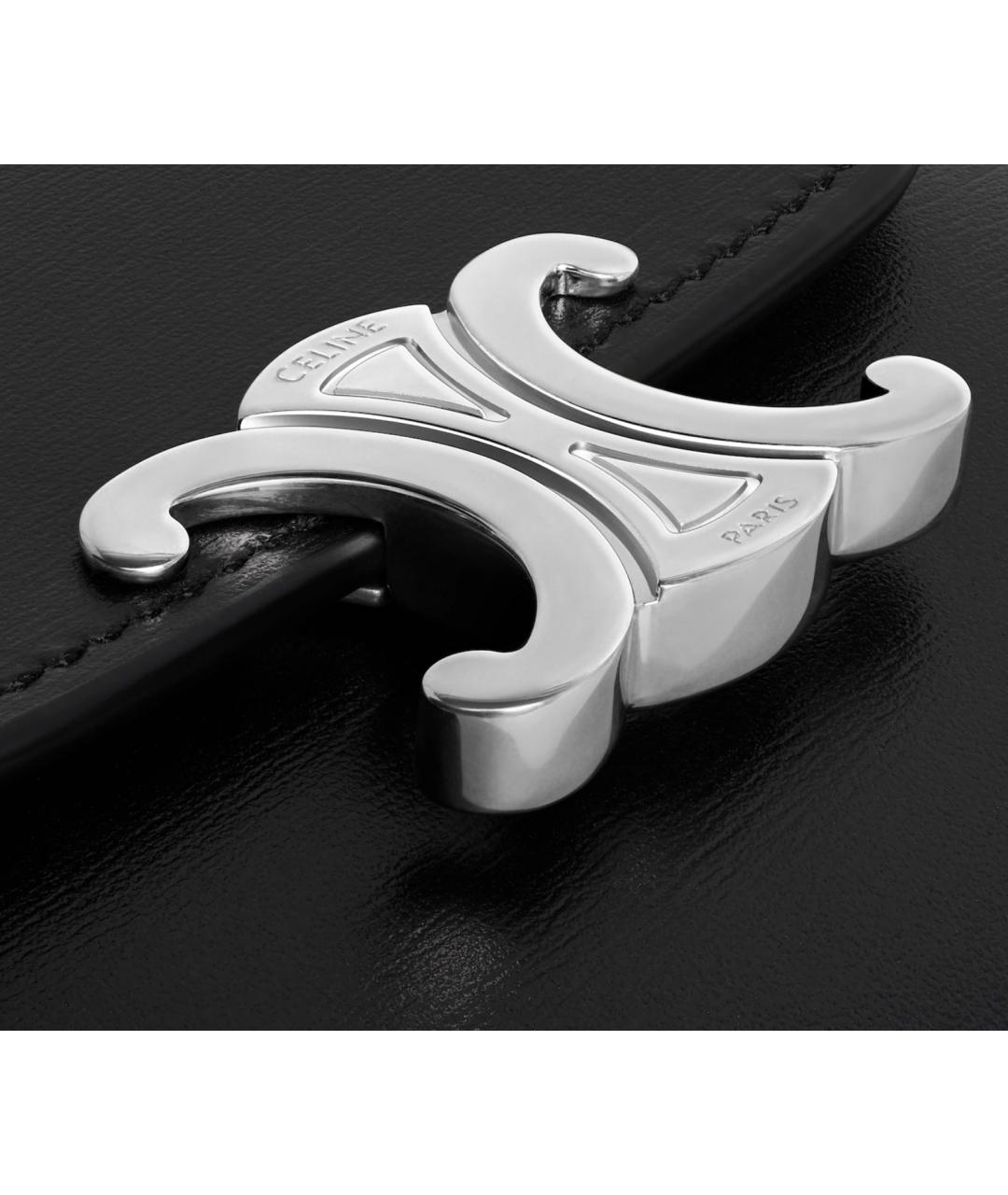 CELINE Черный кожаный кошелек, фото 4