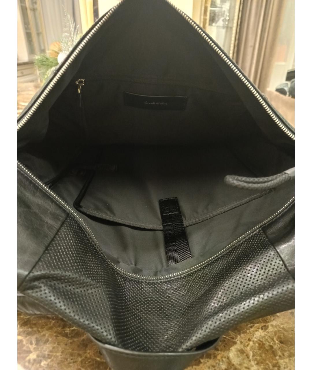 DIESEL Черный кожаный рюкзак, фото 4