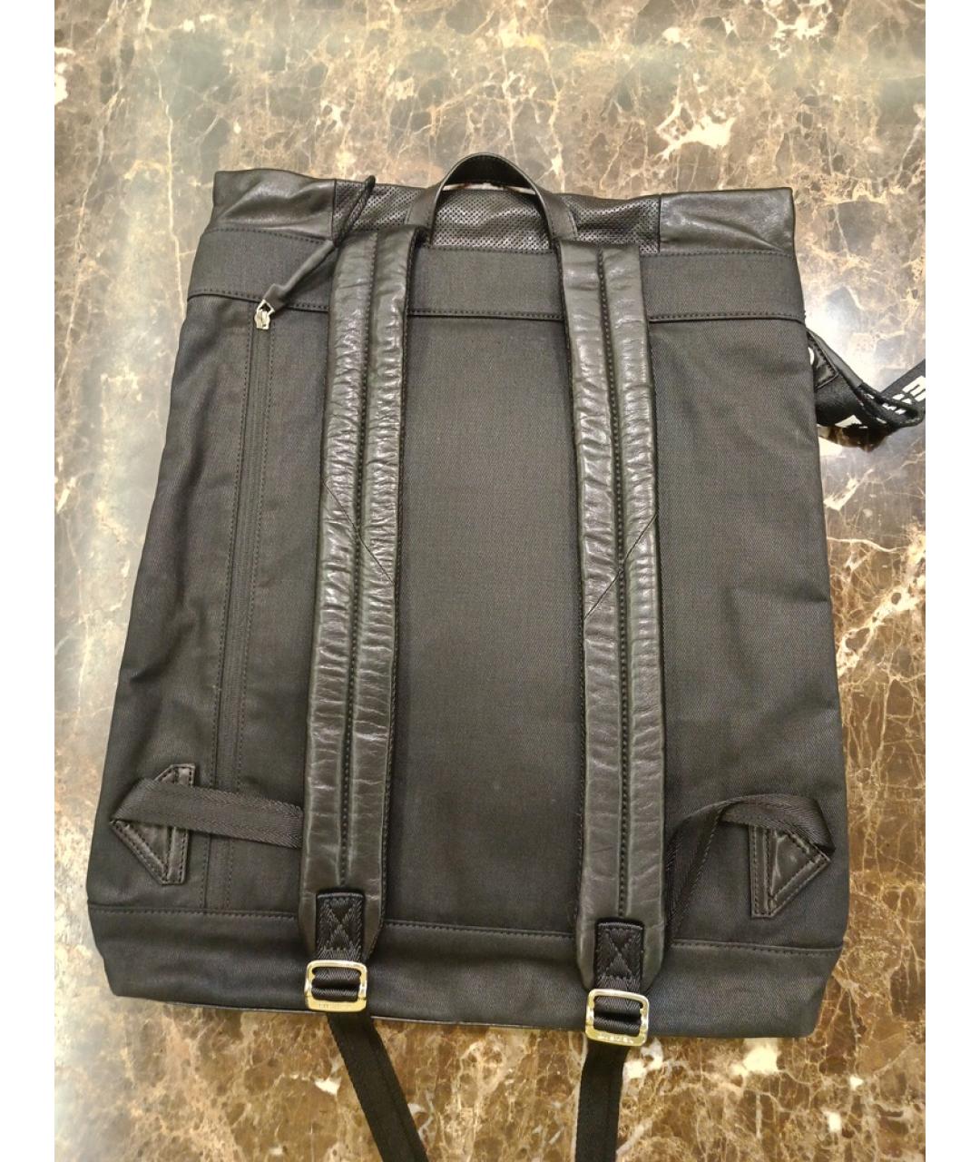 DIESEL Черный кожаный рюкзак, фото 3