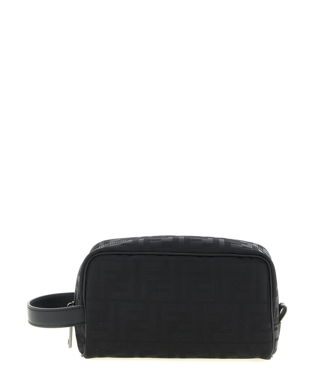 FENDI Черная синтетическая барсетка, фото 1