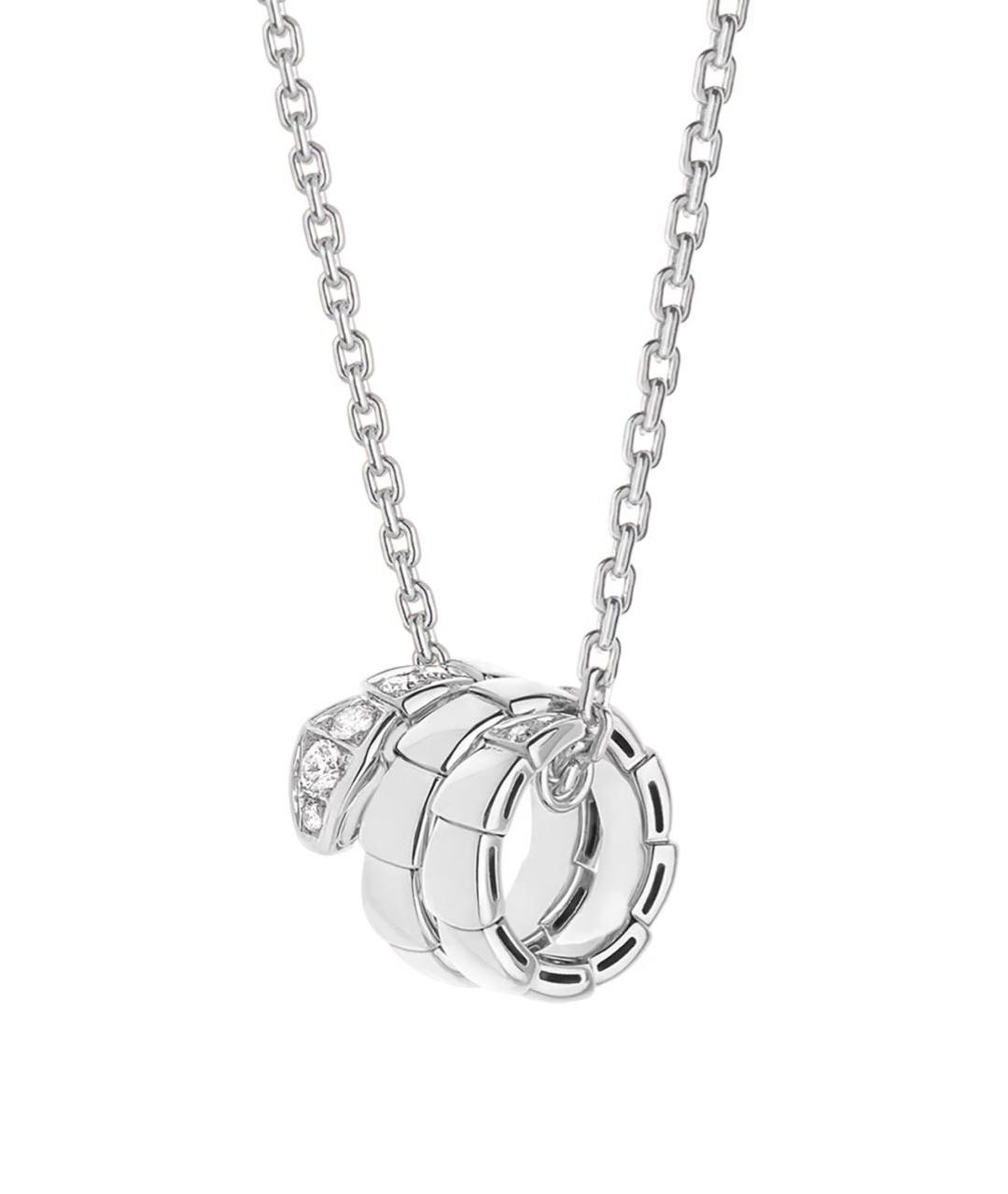 BVLGARI Серебряная подвеска из белого золота, фото 4