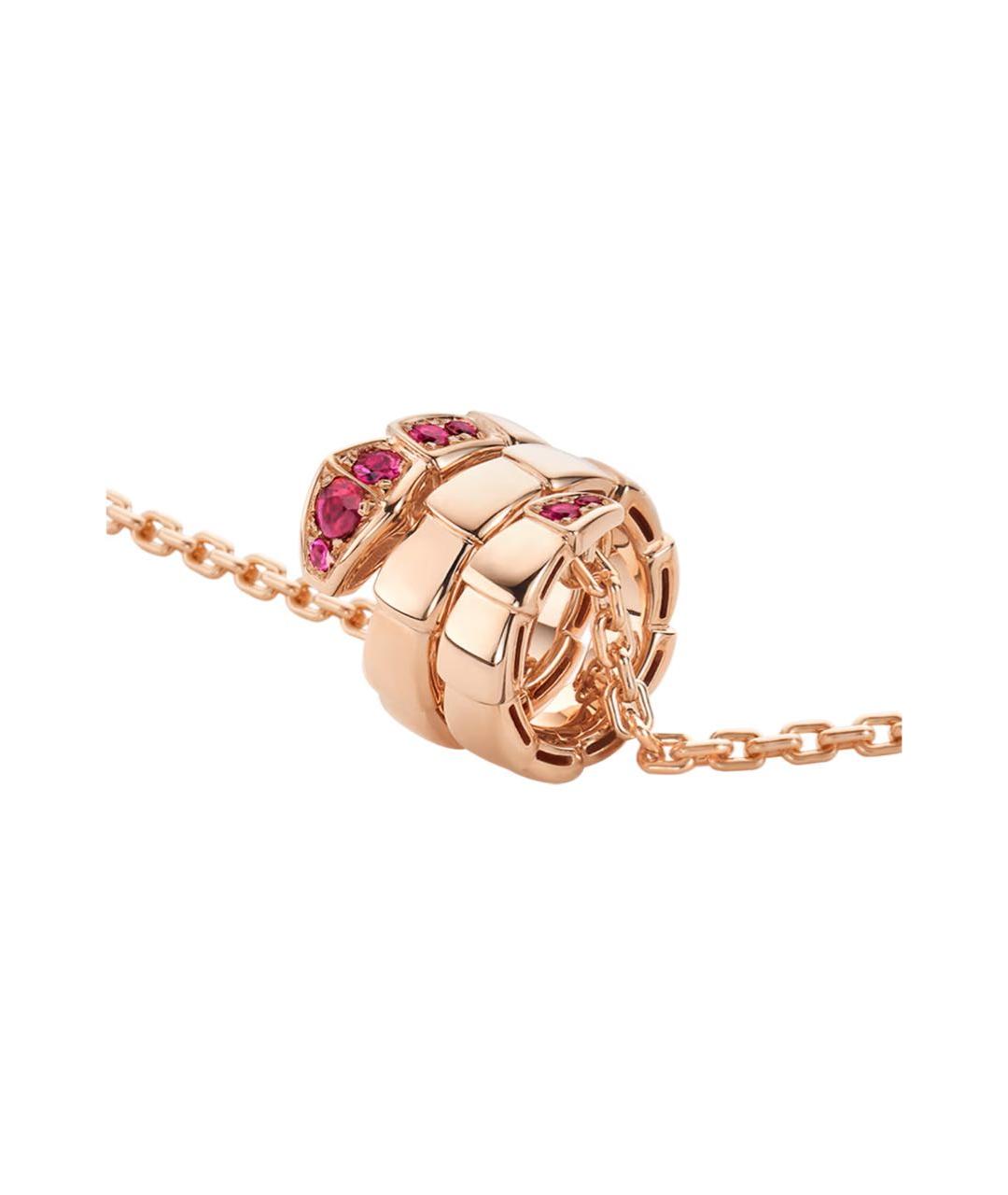 BVLGARI Бежевая подвеска из розового золота, фото 3