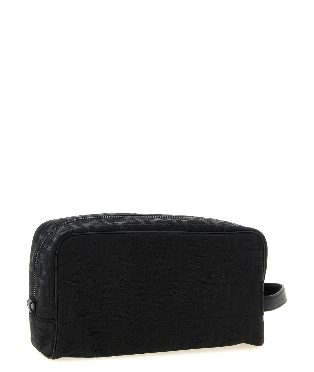 FENDI Черная синтетическая барсетка, фото 2