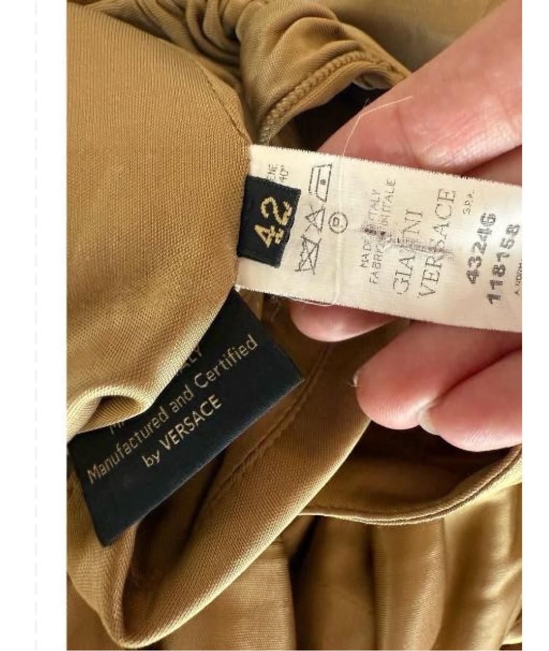 VERSACE Шелковое коктейльное платье, фото 3