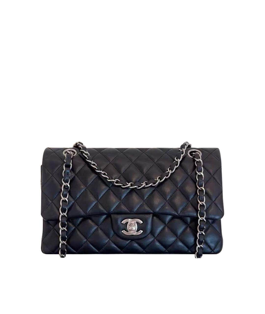 CHANEL Черная кожаная сумка через плечо, фото 1