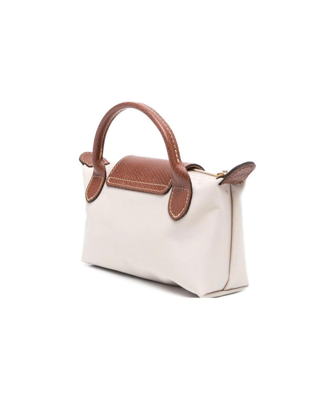 LONGCHAMP Бежевая сумка с короткими ручками, фото 4