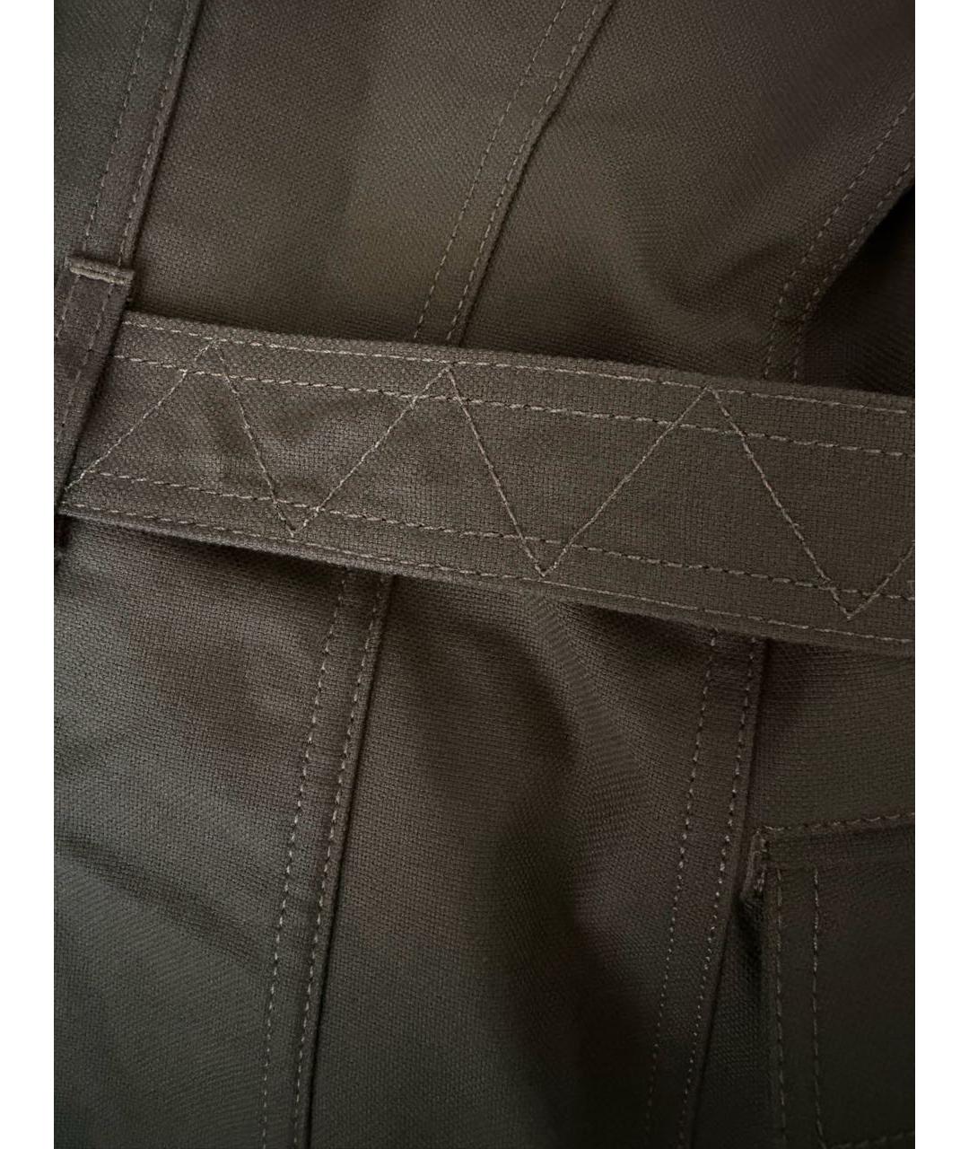 BALMAIN Хаки деним костюм с брюками, фото 6