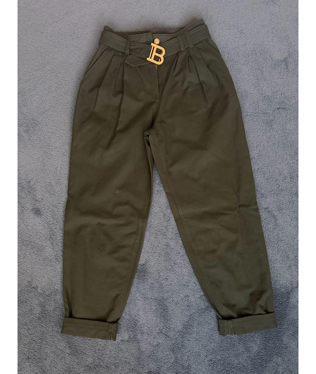 BALMAIN Хаки деним костюм с брюками, фото 2