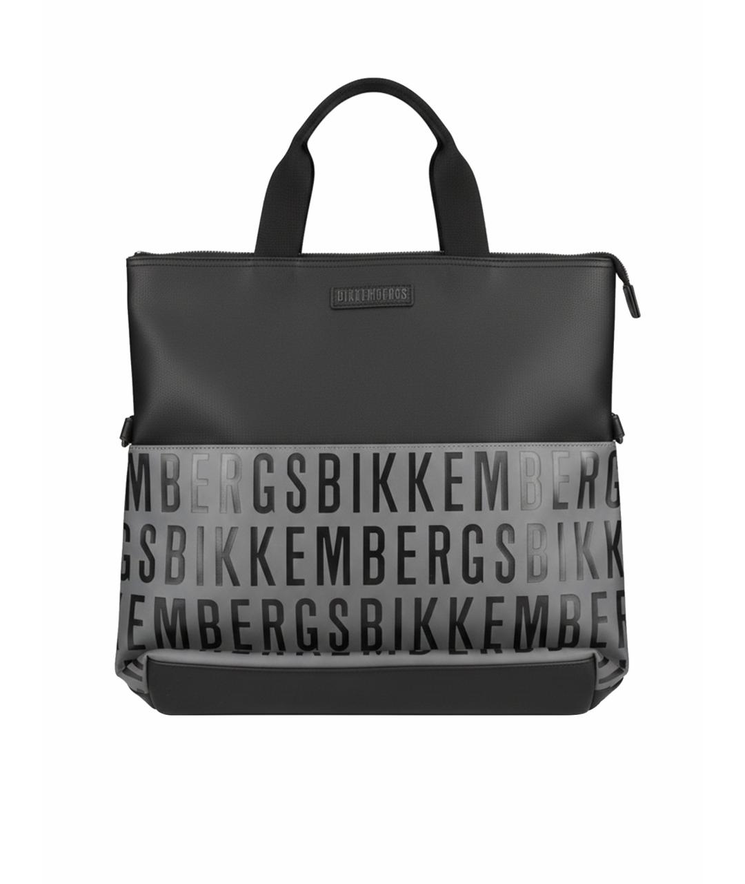 BIKKEMBERGS Черная сумка тоут, фото 6