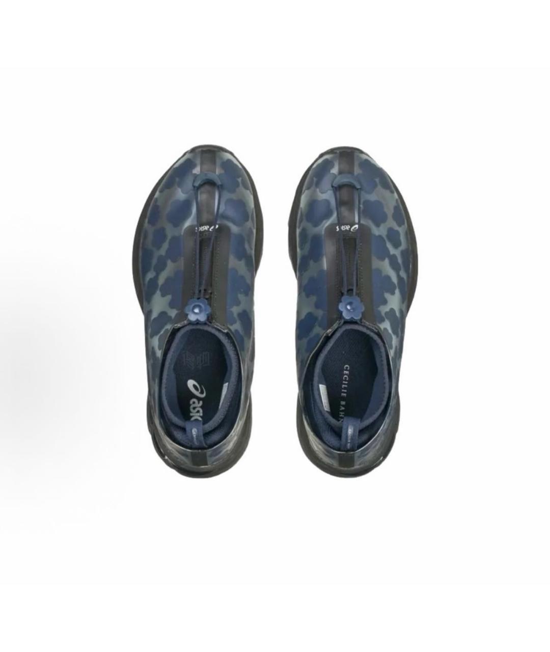 ASICS Синие текстильные низкие кроссовки / кеды, фото 3