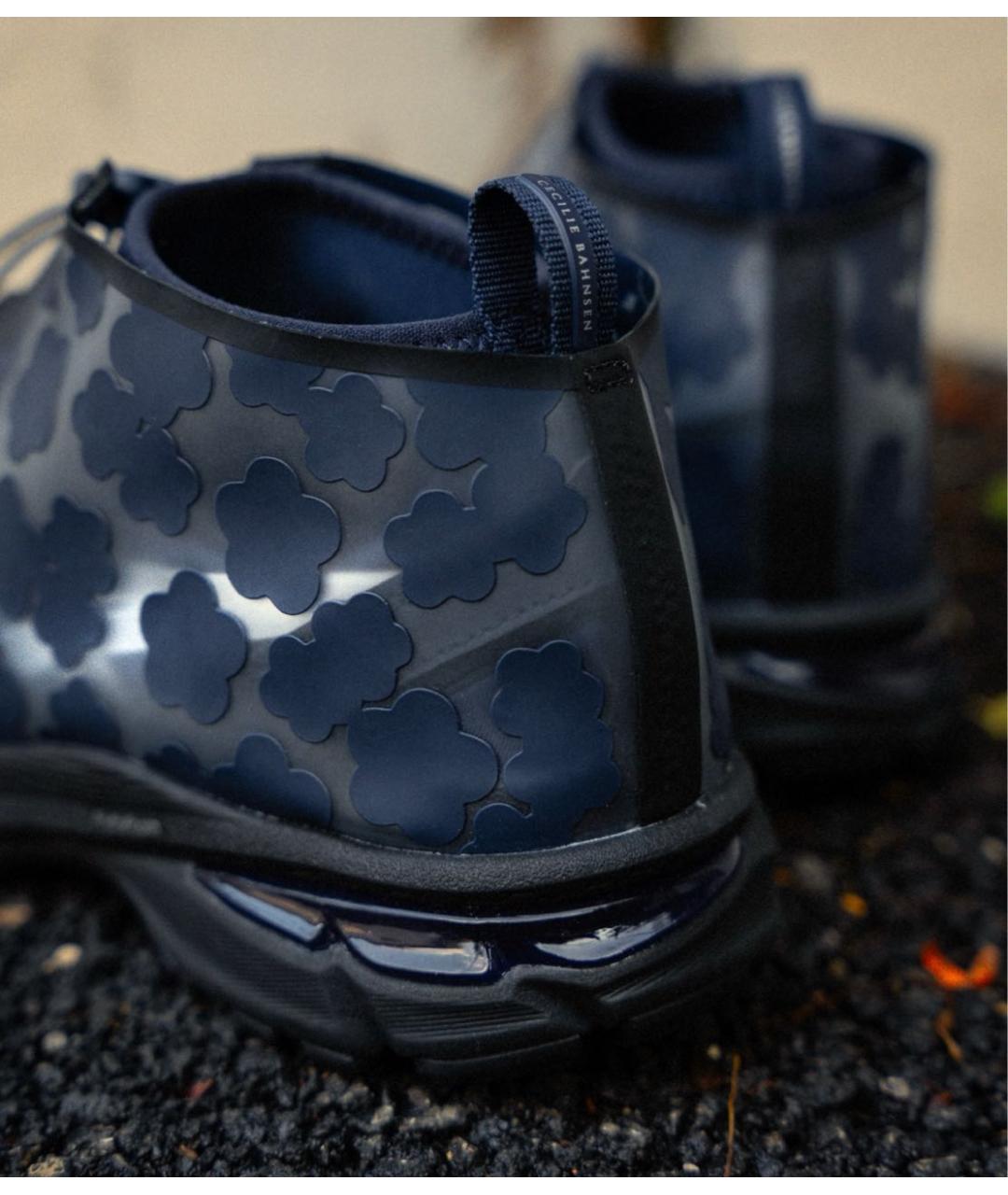 ASICS Синие текстильные низкие кроссовки / кеды, фото 4