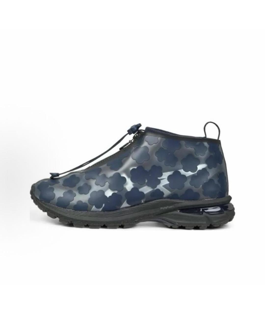 ASICS Синие текстильные низкие кроссовки / кеды, фото 9