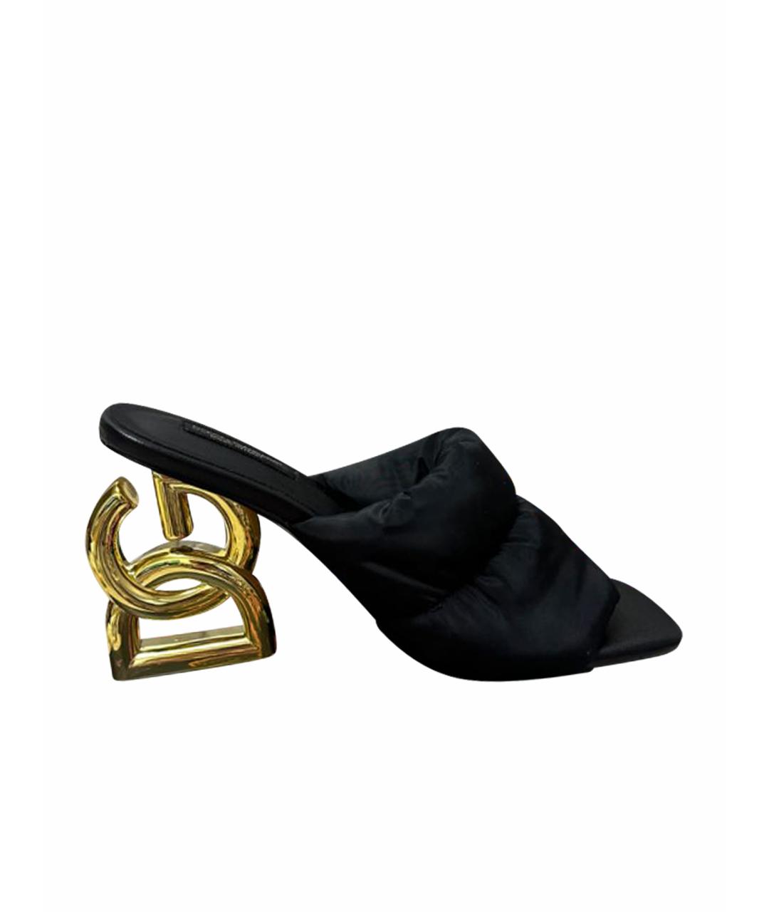 DOLCE&GABBANA Черные босоножки, фото 1