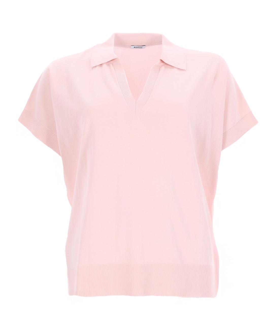 ASPESI Розовая хлопковая футболка, фото 1