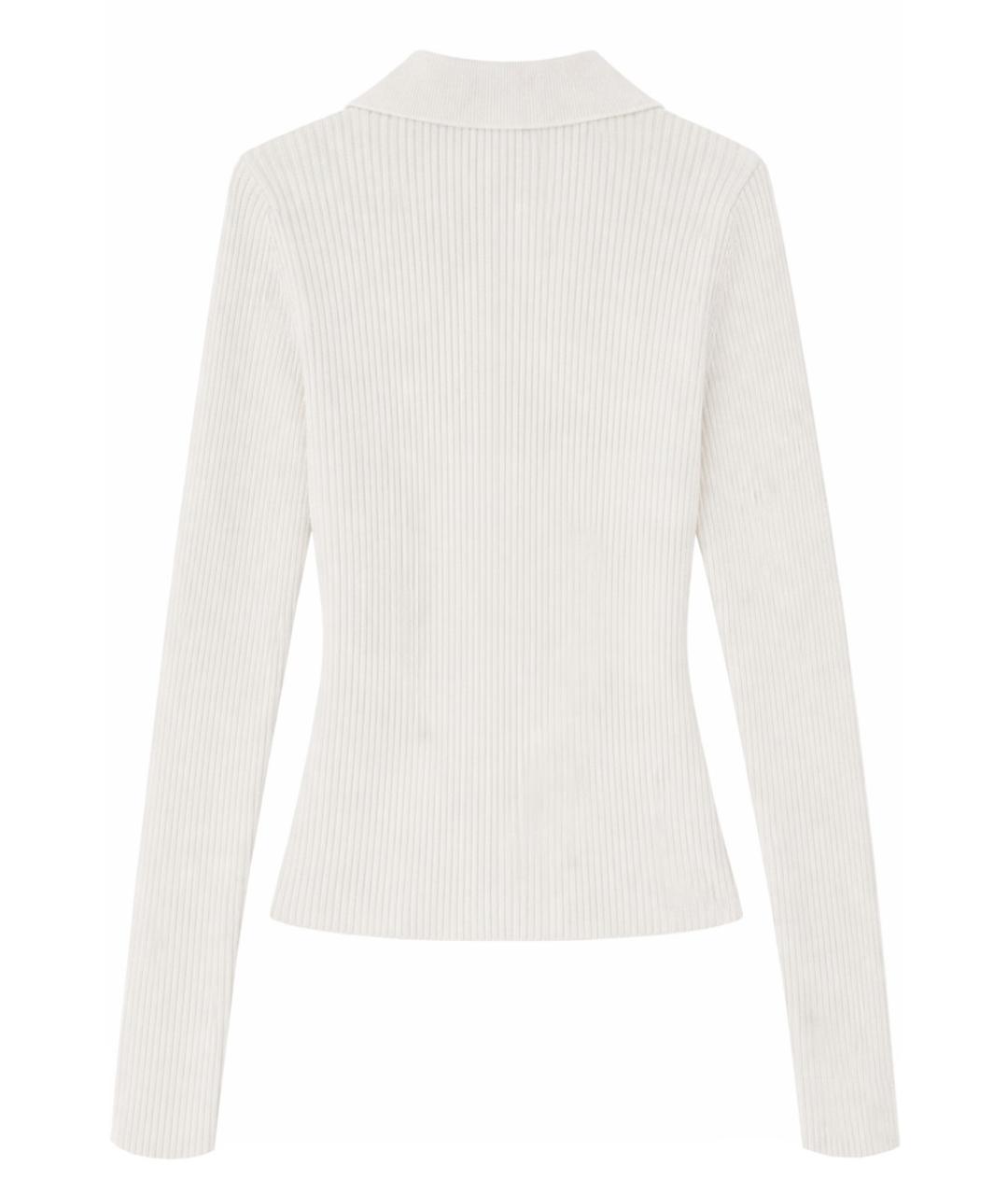 GANNI Белый шерстяной джемпер / свитер, фото 2