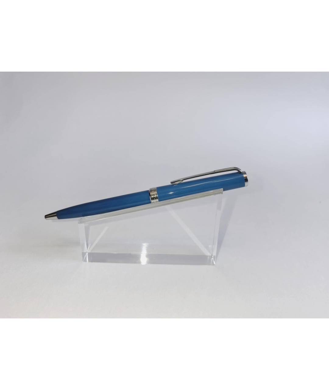 MONTBLANC Голубая пластиковая шариковая ручка, фото 6