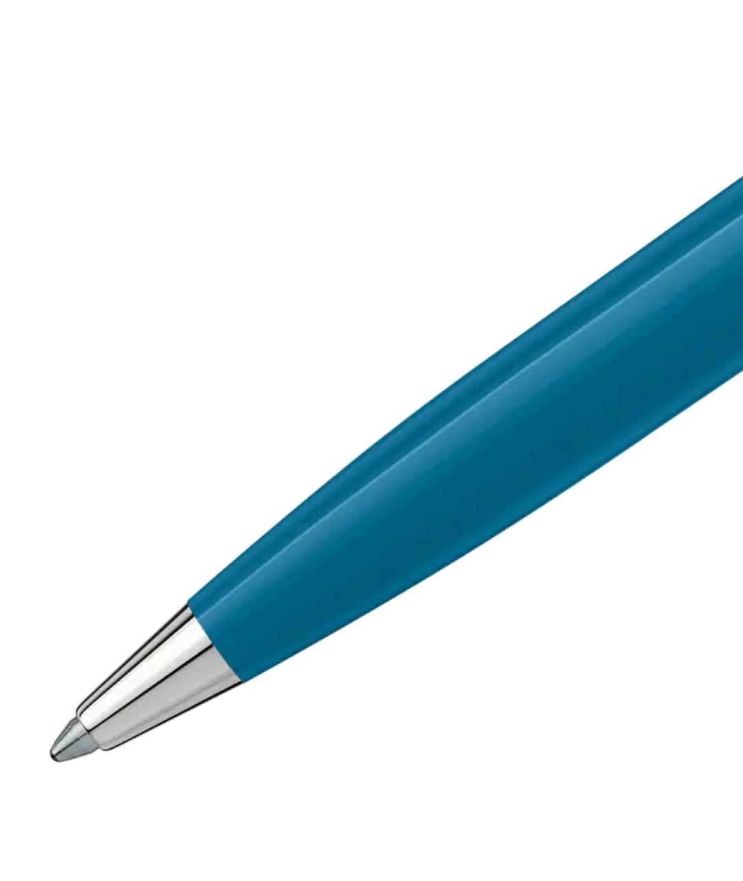 MONTBLANC Голубая пластиковая шариковая ручка, фото 3