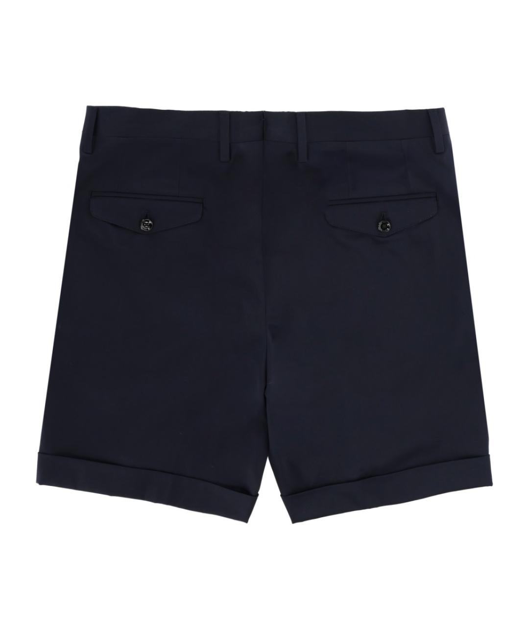 LARDINI Синие хлопковые шорты, фото 2