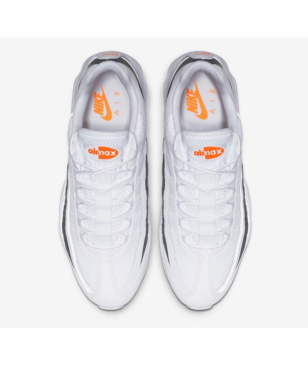 NIKE Белые текстильные низкие кроссовки / кеды, фото 3