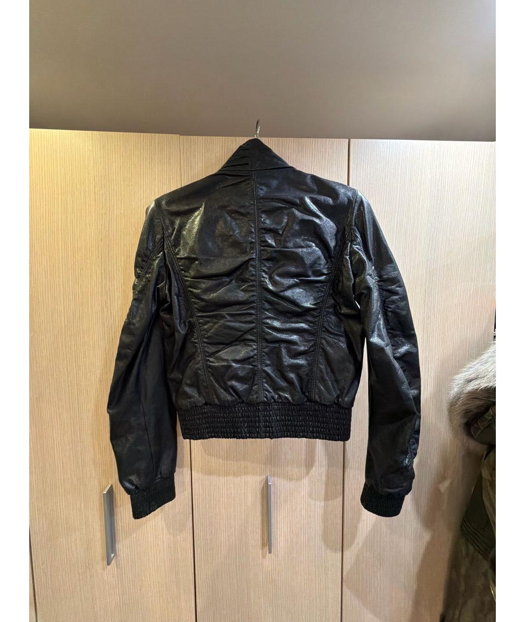 BOTTEGA VENETA Черная кожаная куртка, фото 2